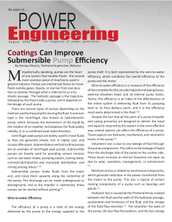 Coatings Can Improve Submersible Pump Efficiency