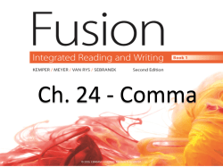Chapter 24 Comma