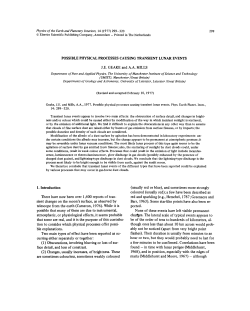 Possible physical processes causing transient lunar events