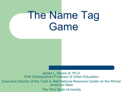 The Name Tag Game