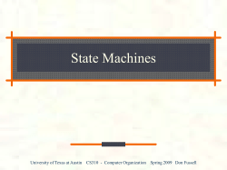 State Machines - UT Computer Science