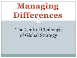 Managing Differences