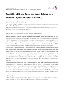 Feasibility of Brown Sugar and Yeast Solution as a Potential Organic