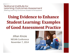 Examples of Good Assessment Practice
