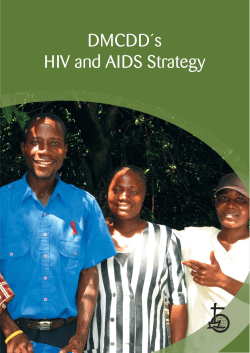 DMCDD&acute;s HIV and AIDS Strategy