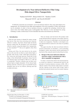Development of a Near-infrared Reflective Film Using Disk