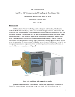 MAE 276 Project Report - Western Cooling Efficiency Center