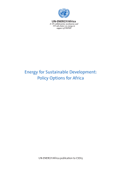 Energy for Sustainable Development