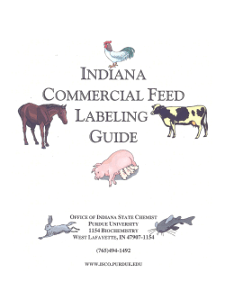 Indiana Commercial Feed Labeling Guide