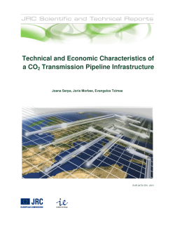 Technical and Economic Characteristics of a CO2 Transmission