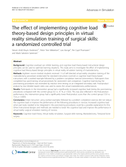 The effect of implementing cognitive load theory