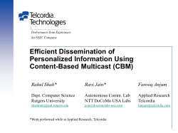 content based multicast