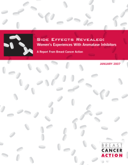 Side Effects Revealed - Breast Cancer Action