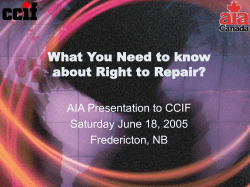 ray datt - right to repair presentation