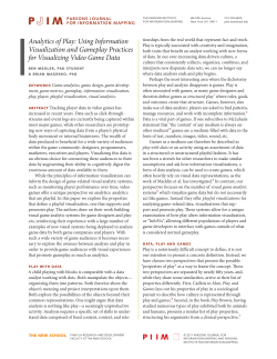 Analytics of Play: Using Information Visualization and Gameplay