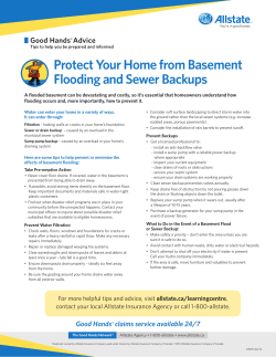 Protect Your Home from Basement Flooding and