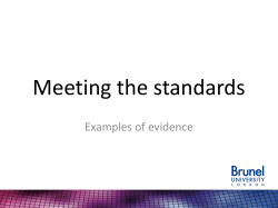 Preparation for SSE1