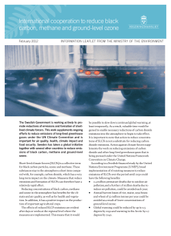 International cooperation to reduce black carbon