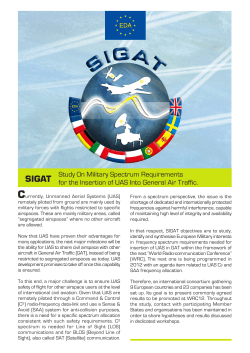 Study On Military Spectrum Requirements for the Insertion of UAS