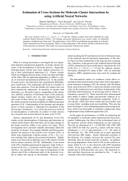 Estimation of Cross Sections for Molecule