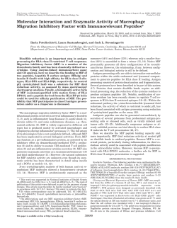 Molecular Interaction and Enzymatic Activity of Macrophage