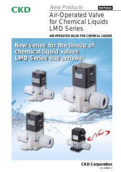 Air-Operated Valve for Chemical Liquids LMD Series