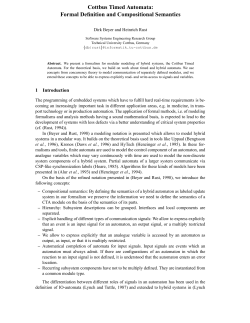 Formal Definition and Compositional Semantics - Sosy-Lab