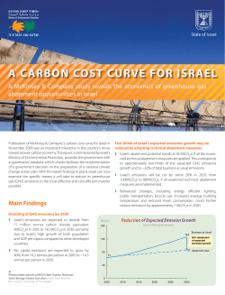 A Carbon Cost Curve for Israel