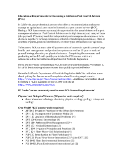 Educational Requirements for Becoming a California Pest Control