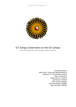 Main document: ICT Energy Conservation on UU Campus `De Uithof