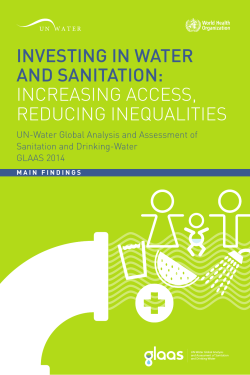 investing in water and sanitation