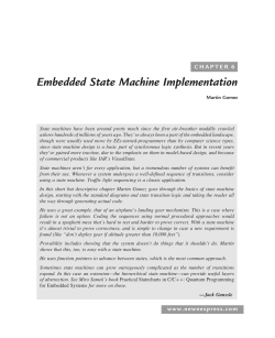 Embedded State Machine Implementation