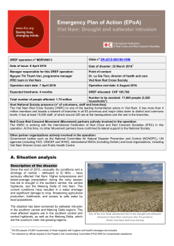 Emergency Plan of Action