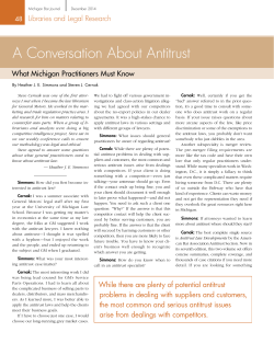 A Conversation About Antitrust