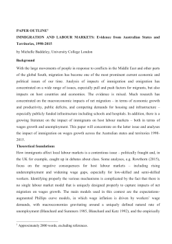 Evidence from Australian States and Territories, 1998-2015