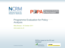 Heading for presentation - NCRM EPrints Repository