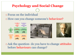 Unit 2 * Social Change