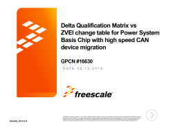Delta Qualification Matrix vs ZVEI change table for Power System