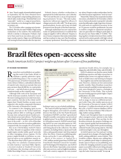 Brazil fêtes open-access site