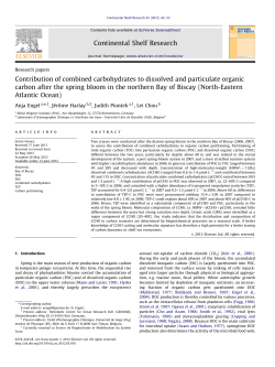 Contribution of combined carbohydrates to dissolved and particulate