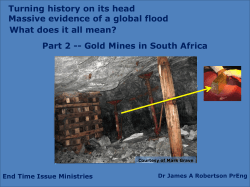 Part 2 -- Gold Mines in South Africa Turning history on its head
