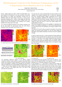 Multitemporal Analysis of the Radiation Temperature