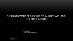the management of bone stress injuries with anti