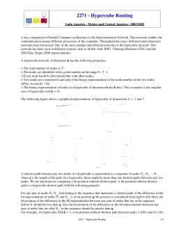 2271 - Hypercube Routing