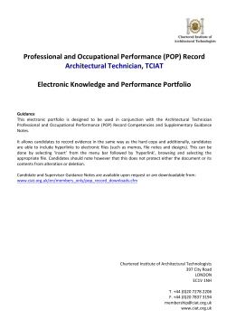 MCIAT electronic portfolio