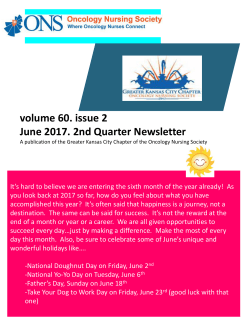 ONS 42 nd Annual Congress, Denver, CO