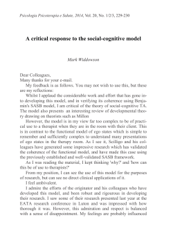 A critical response to the social-cognitive model