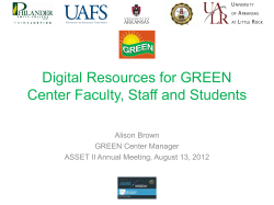 GREEN Center for Plasmonic Solar Cells