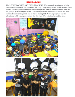 KOLOR ABLAZE REAL POWER OF KIDS AND THEIR TEACHERS