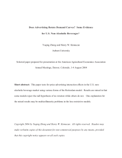 Does Advertising Rotate Demand Curves? Some